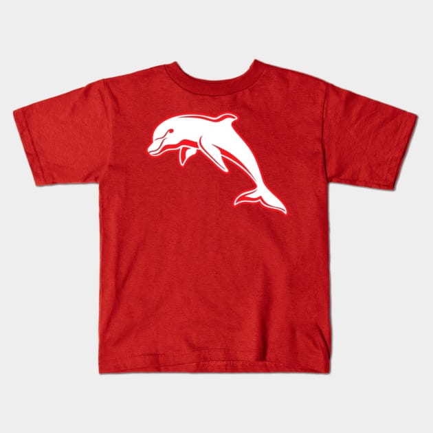 Dolphins NRL rugby Kids T-Shirt by zachbrayan